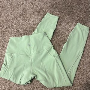 Lulu Lemon Green align size 4 Leggings
